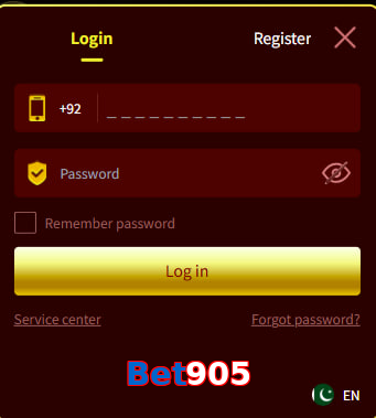 Bet905 login preview